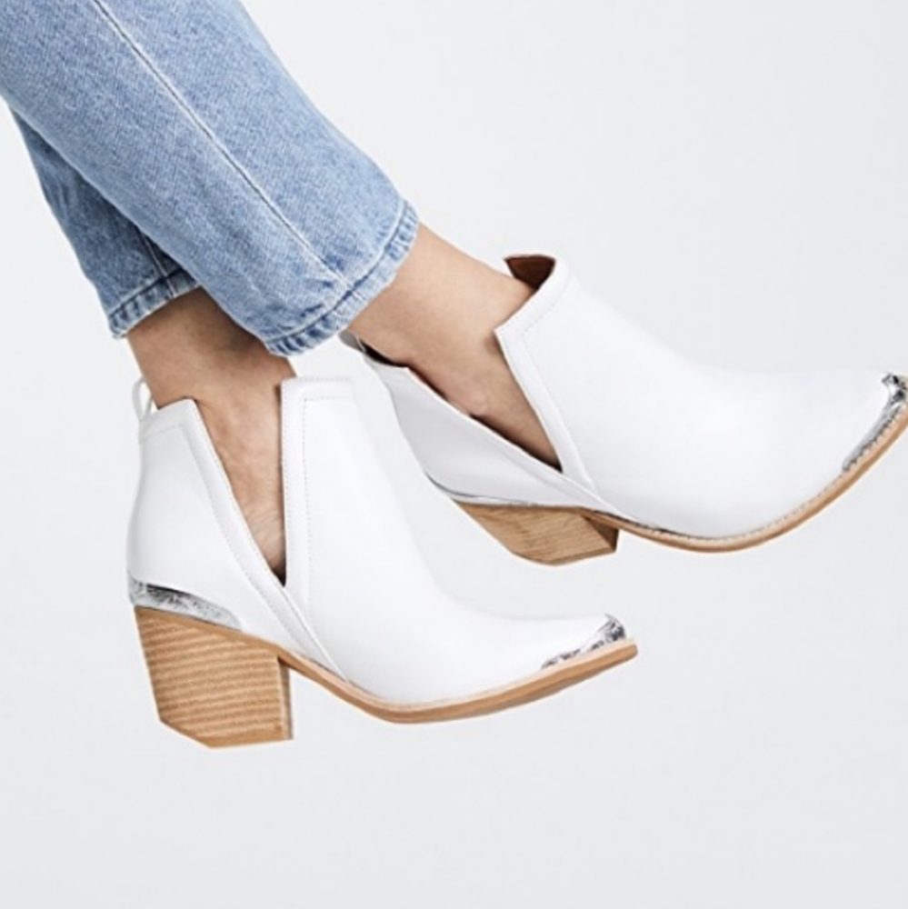 Jeffrey Campbell Cromwell Booties White Size 9.5